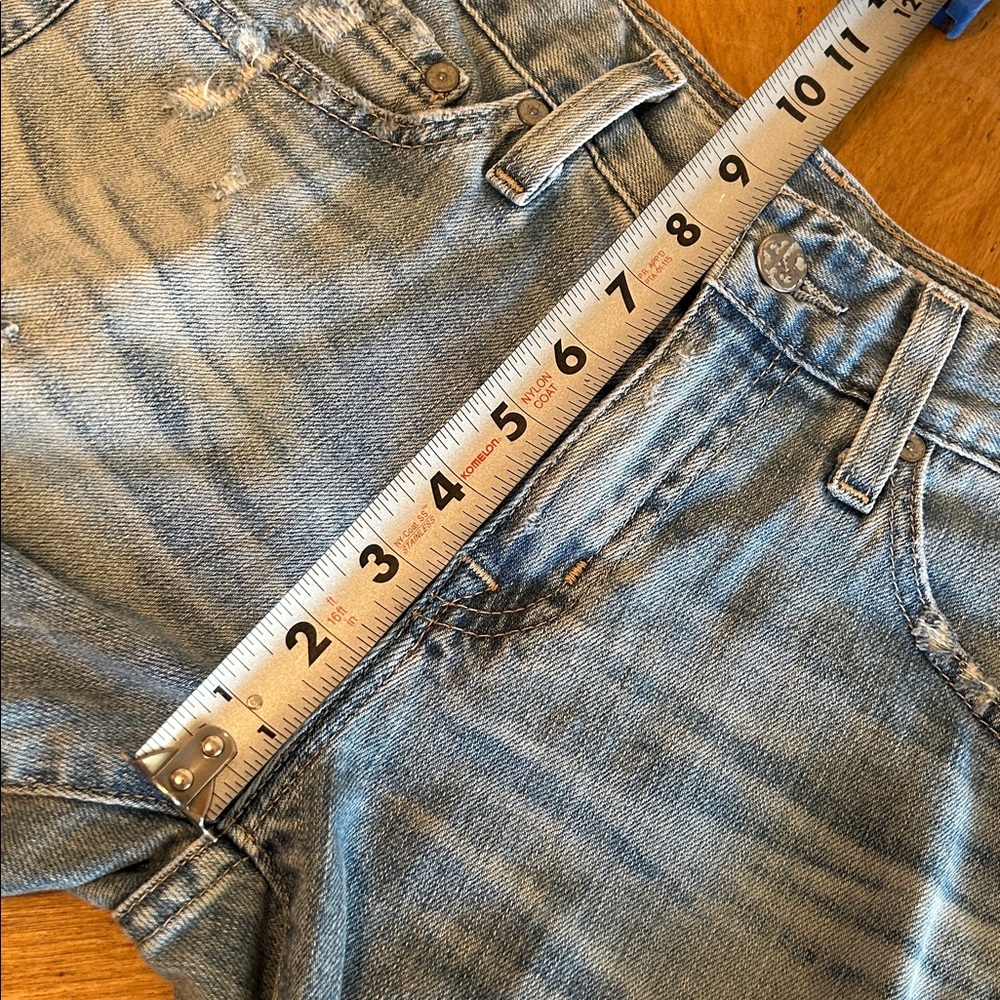 AG Adriano Goldschmied Ex‑Boyfriend Slouchy Slim AG‑ED Distressed Torn Jeans 24R - Picture 13 of 13